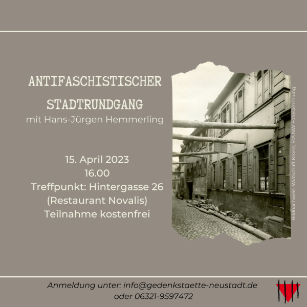 Antifaschistischer Stadtrundgang April 2023 Antifaschistischer Stadtrundgang April 2023